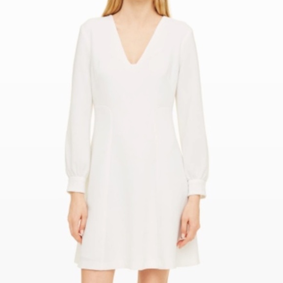 Club Monaco LASHELL A-line Mini Dress - White Size 00 - Picture 1 of 11